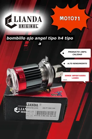 repuesto de moto MOTO71 — BOMBILLO-FARO-LED-OJO-ANGEL-TIPO-H4-TIPO-A
