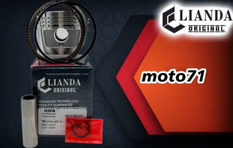 repuesto de moto MOTO71 — PISTON COMPLETO CG150 STD