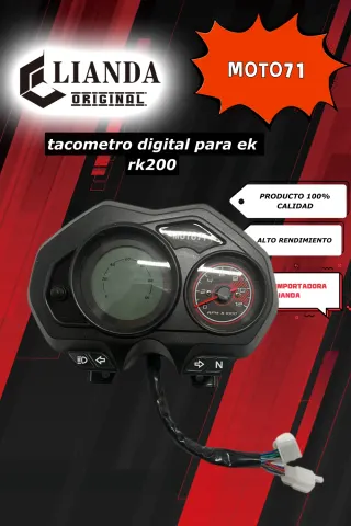 repuesto de moto MOTO71 — TACOMETRO-DIGITAL-PARA-EK-RK200CC